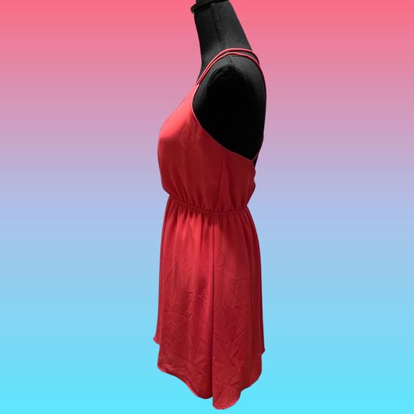 HOT PINK STRAPPY MINI DRESS - Picture 6 of 13